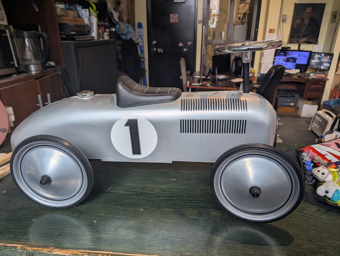 Schylling Silver Ride-On Car
