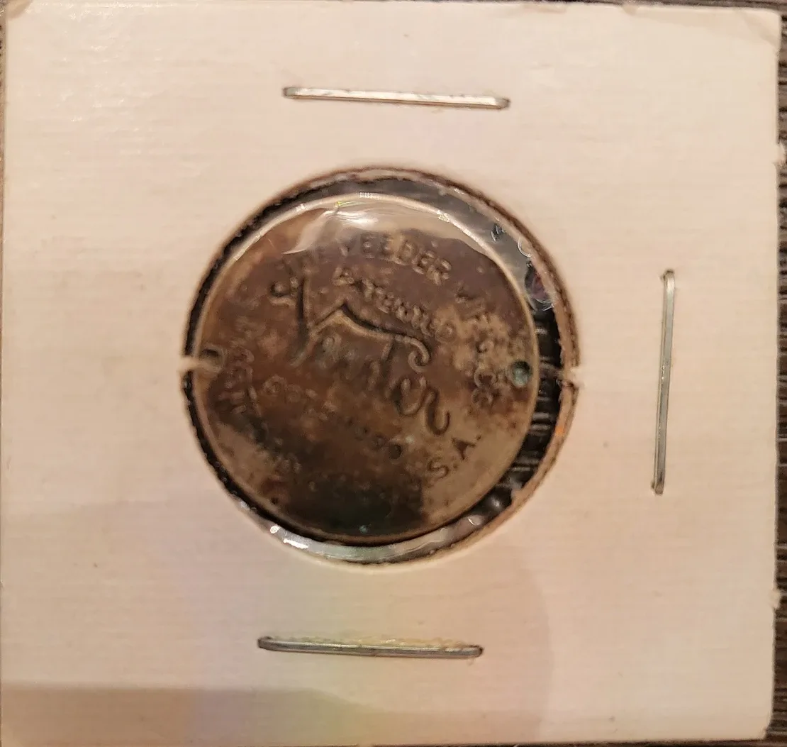 1899 Antique Veeder Manufacturing Co. Token image indicator(3)