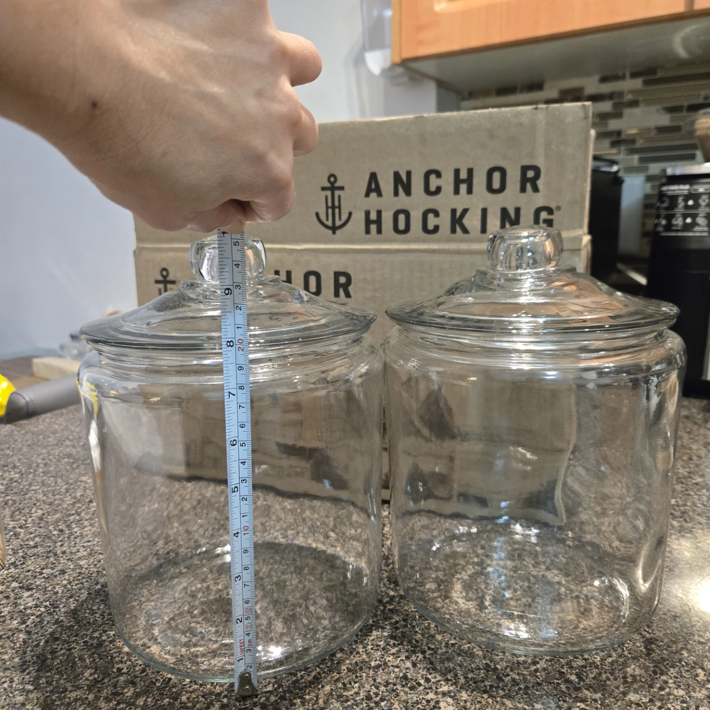 Anchor Hocking Glass Storage Jars (2) - photo 2