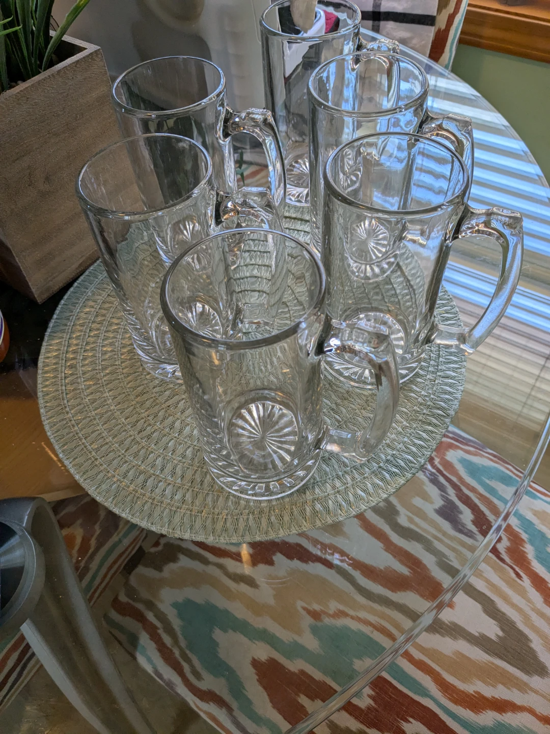 6 Heavyweight Glass Beer Mugs – Thick & Durable - photo 3