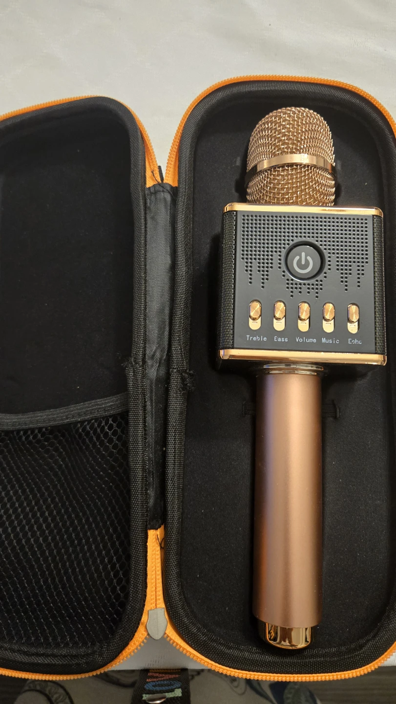 Portable Karaoke Microphone with Case - photo 2