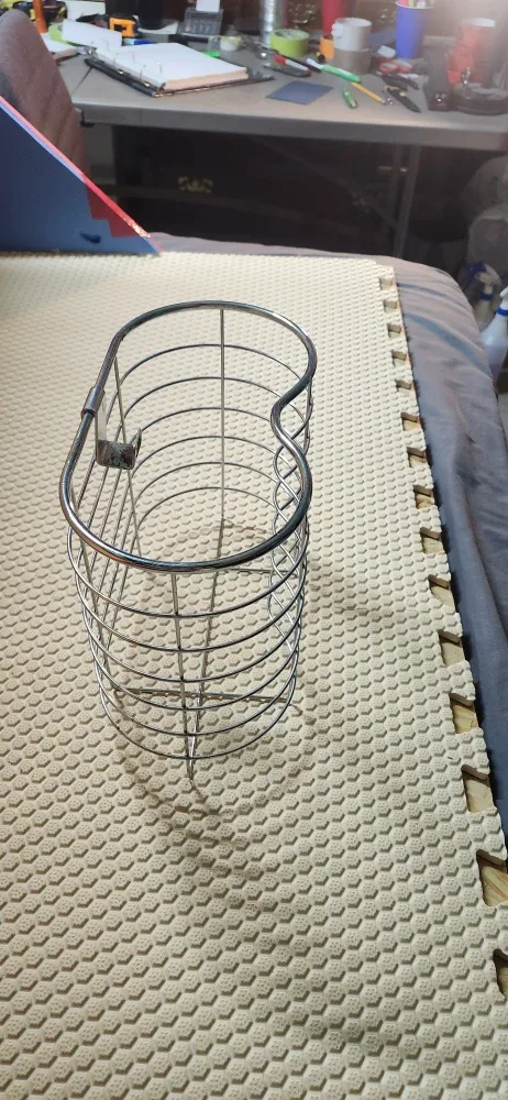 Chrome Wire Basket for small rolls paper towels or toilet paper