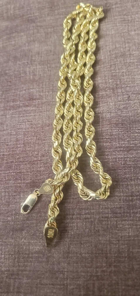 10k gold chain and pendant image indicator(2)