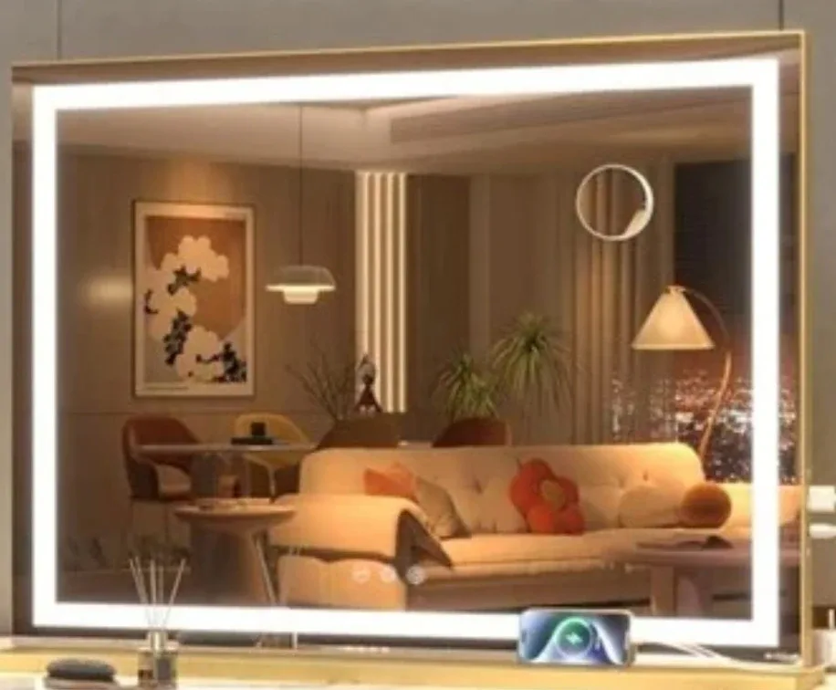 LED Vanity Mirror with 10X Magnification image indicator(8)