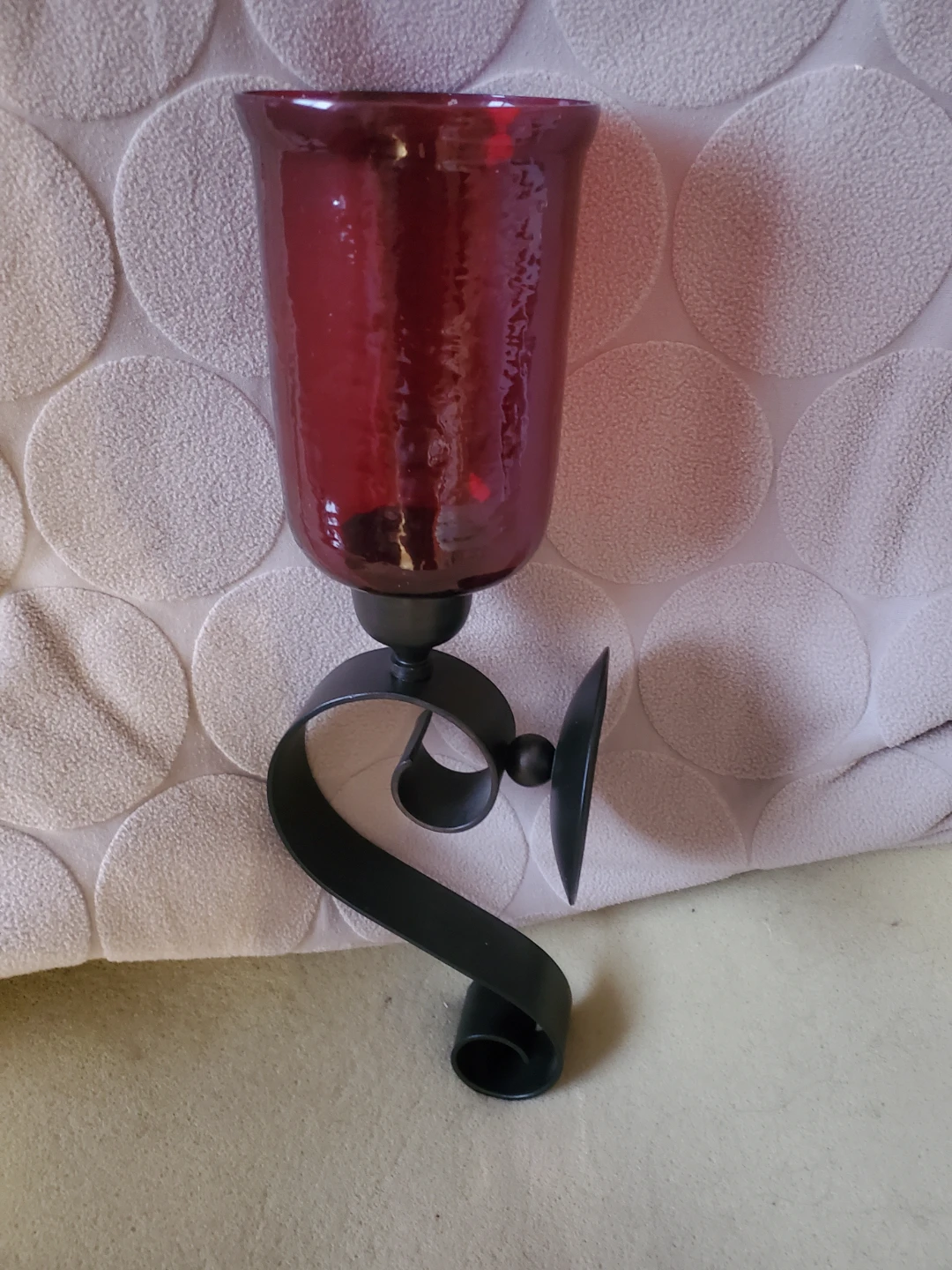 Red Glass Wall Sconce - photo 2