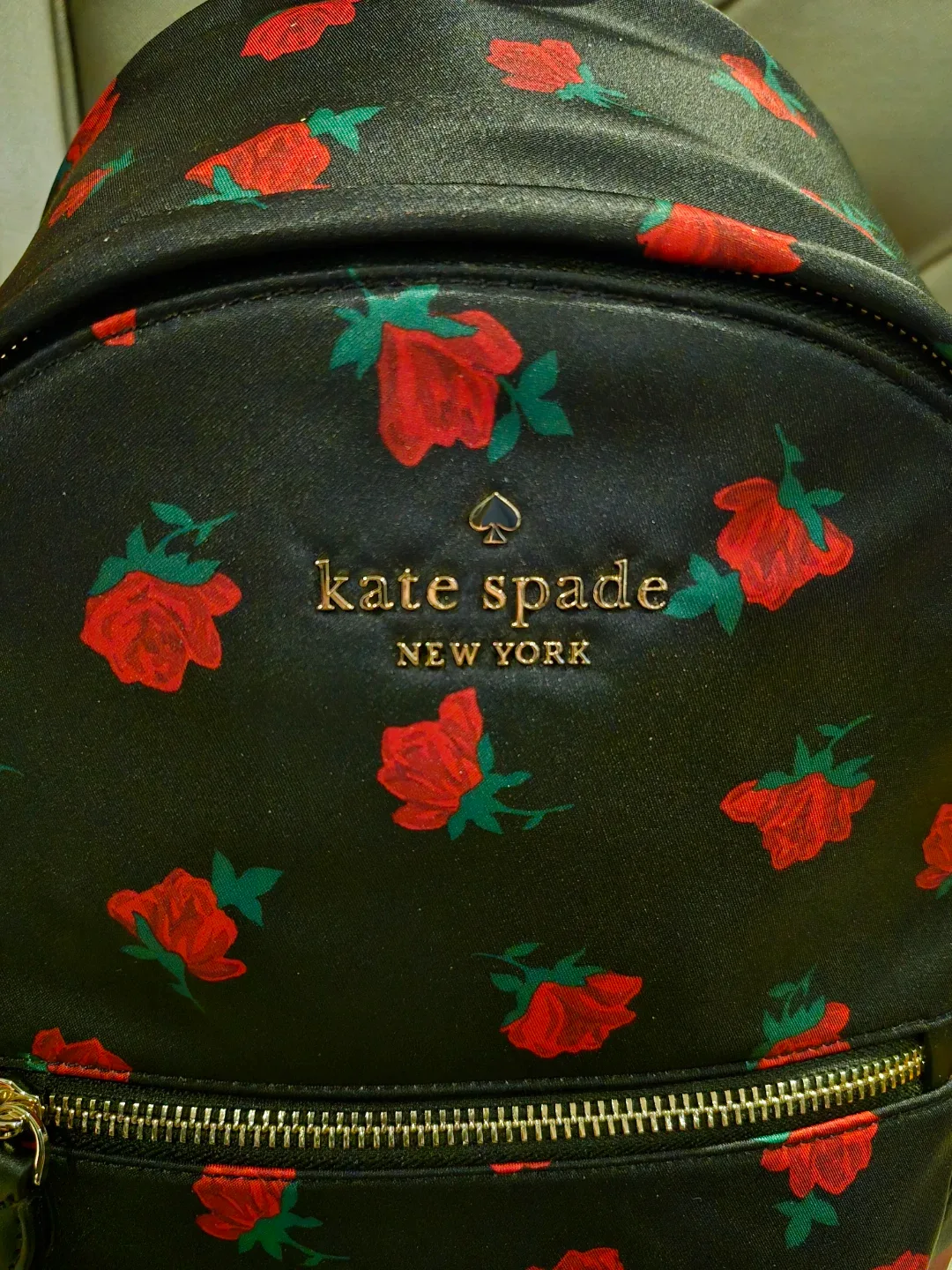 Kate Spade Black Floral Backpack image indicator(4)