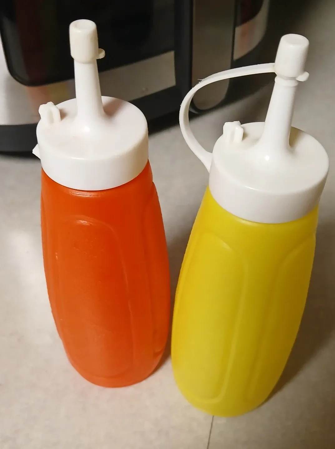 Red & Yellow Squeeze Bottles