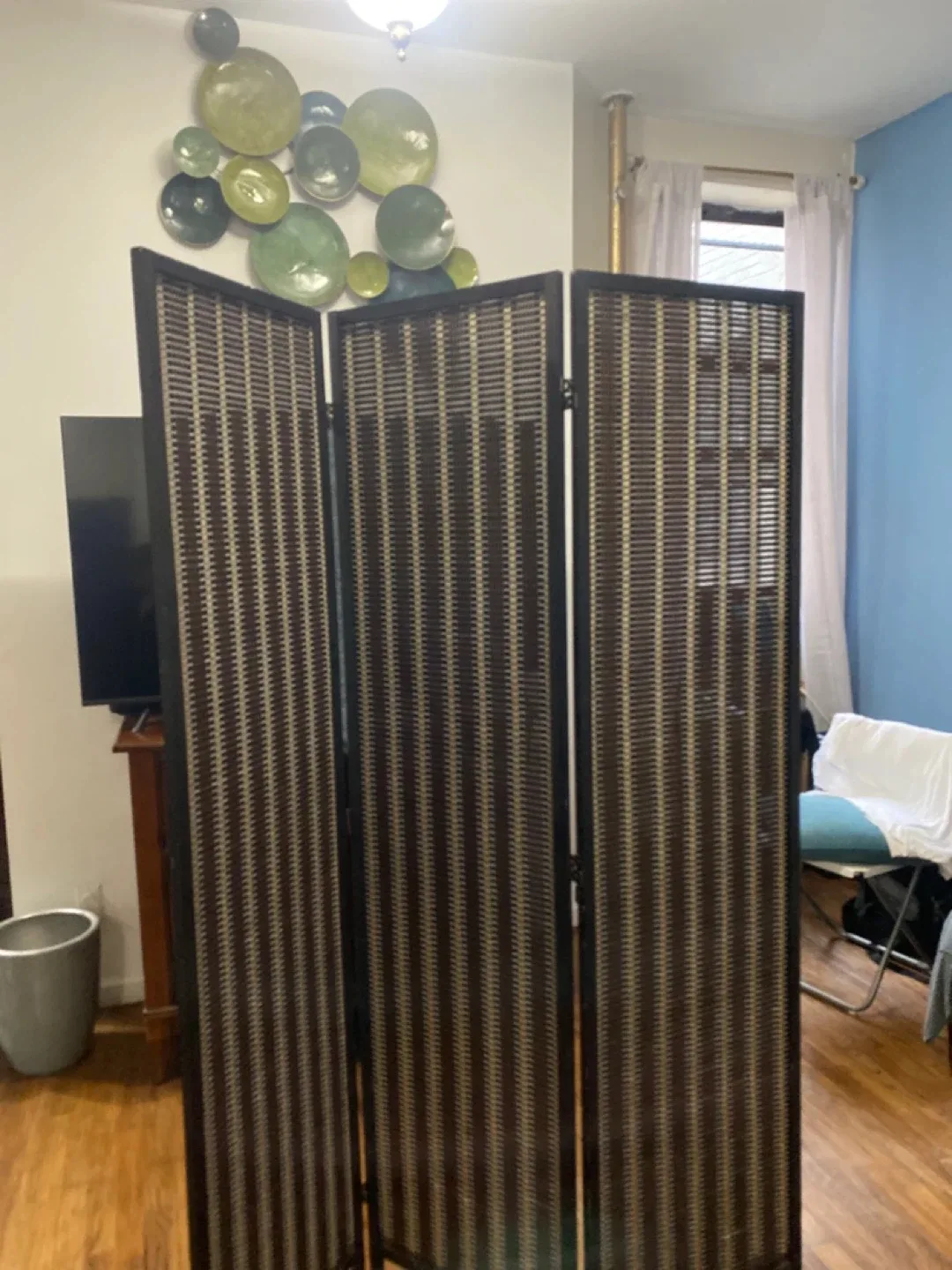 3 Panels Folding Room Divider Screen. FREE DELIVERY #Cleanout