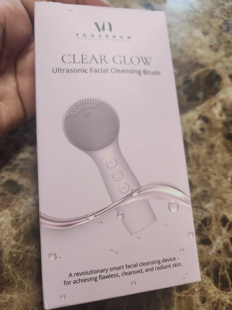 VogueNow Clear Glow Ultrasonic Facial Cleansing Brush