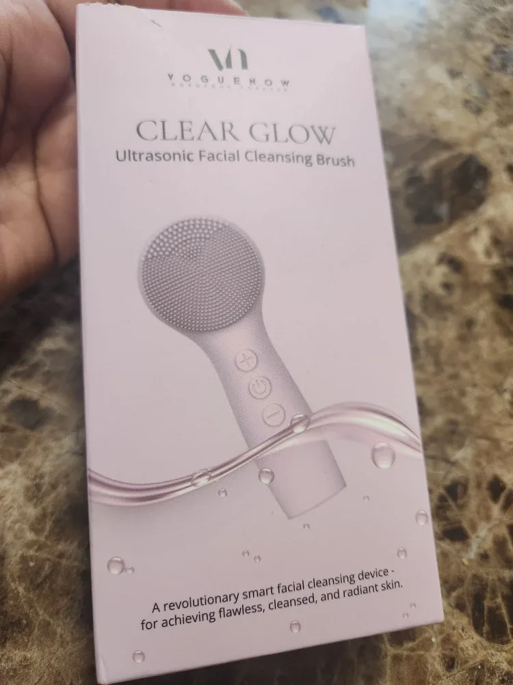 VogueNow Clear Glow Ultrasonic Facial Cleansing Brush
