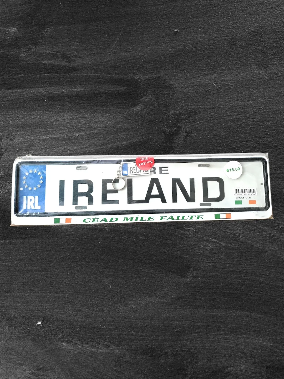 Ireland License Plate with Free Keyring - New! image indicator(3)