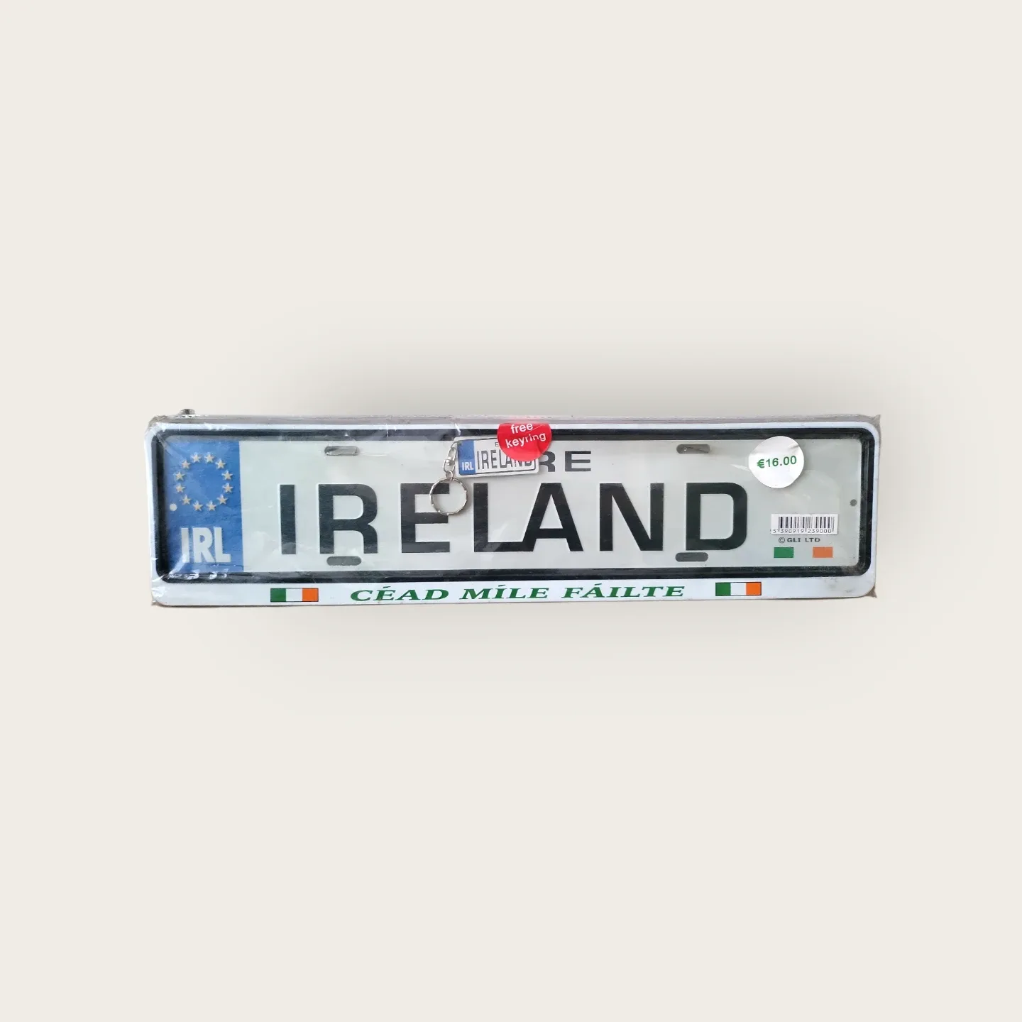 Ireland License Plate with Free Keyring - New! image indicator(8)