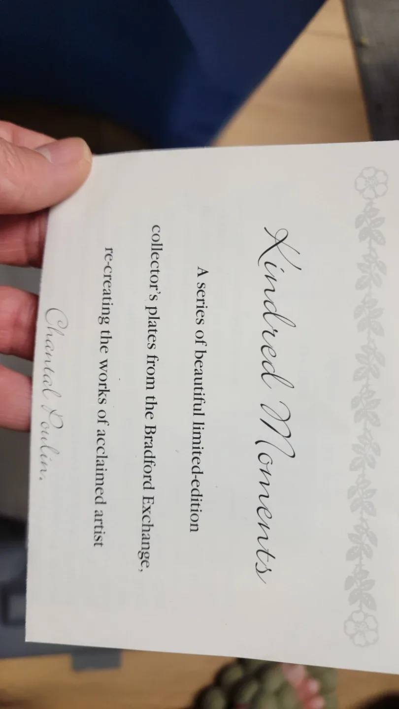 Kindred Moments Collector Plate image indicator(2)