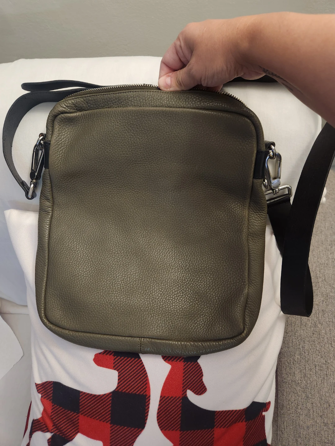 Rudsak Olive Green Leather Crossbody Bag - photo 4