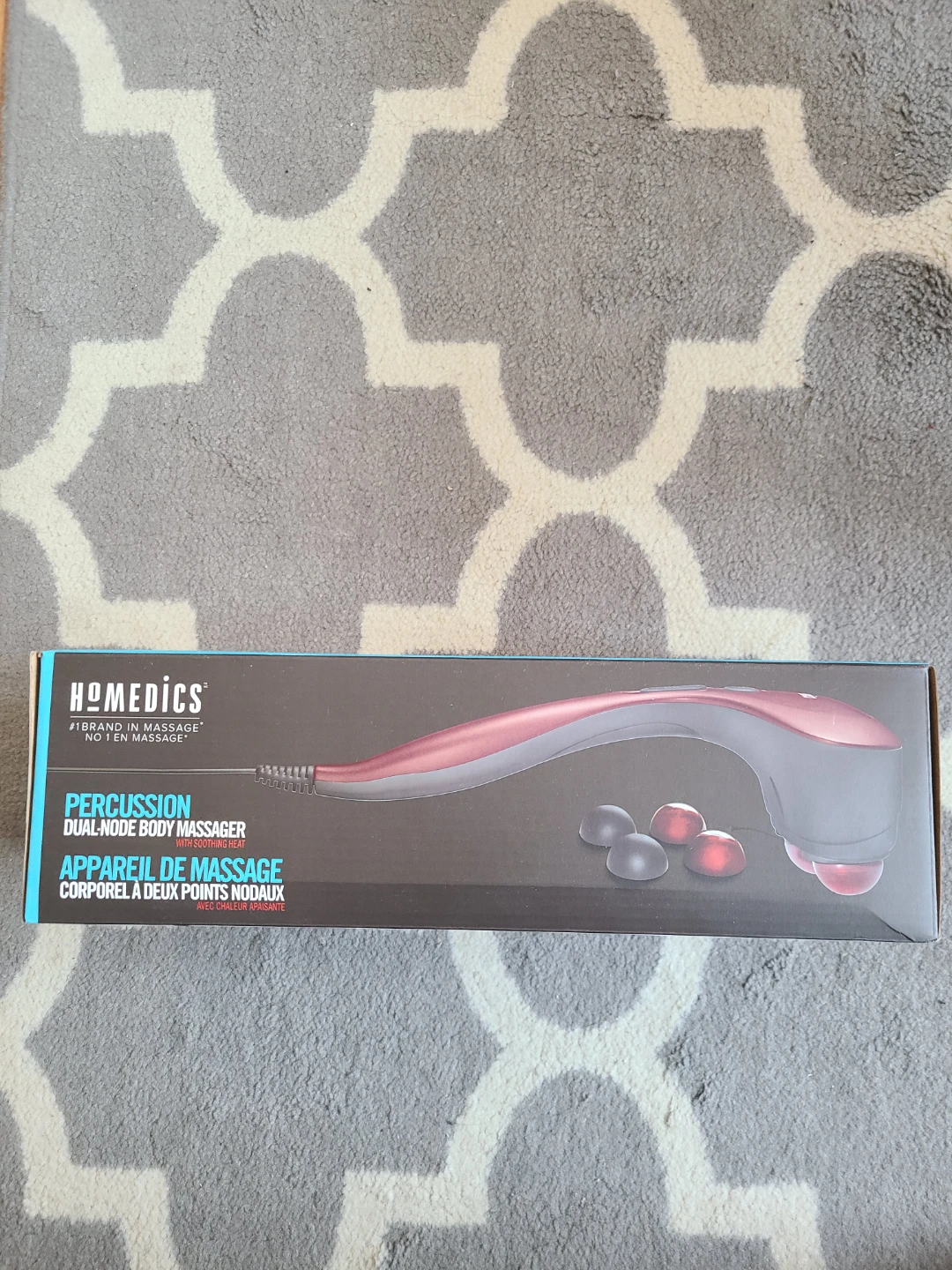 HOMEDICS Percussion Dual-Node Body Massager w/ Soothing Heat