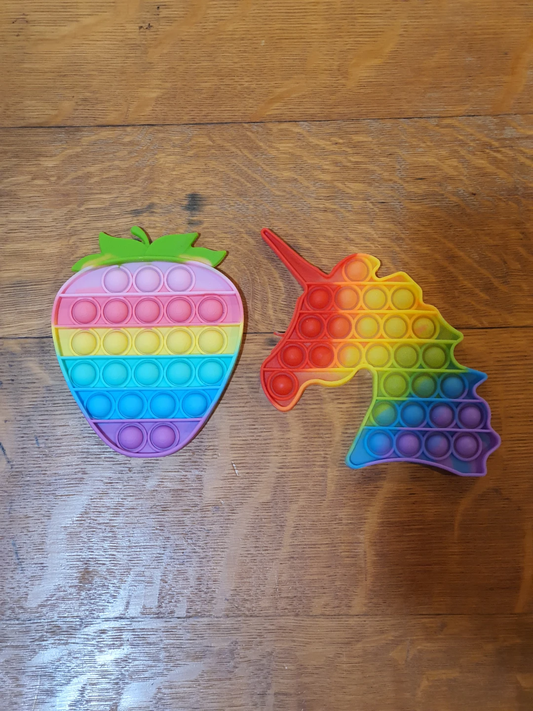Strawberry & Unicorn Pop It Fidget Toys