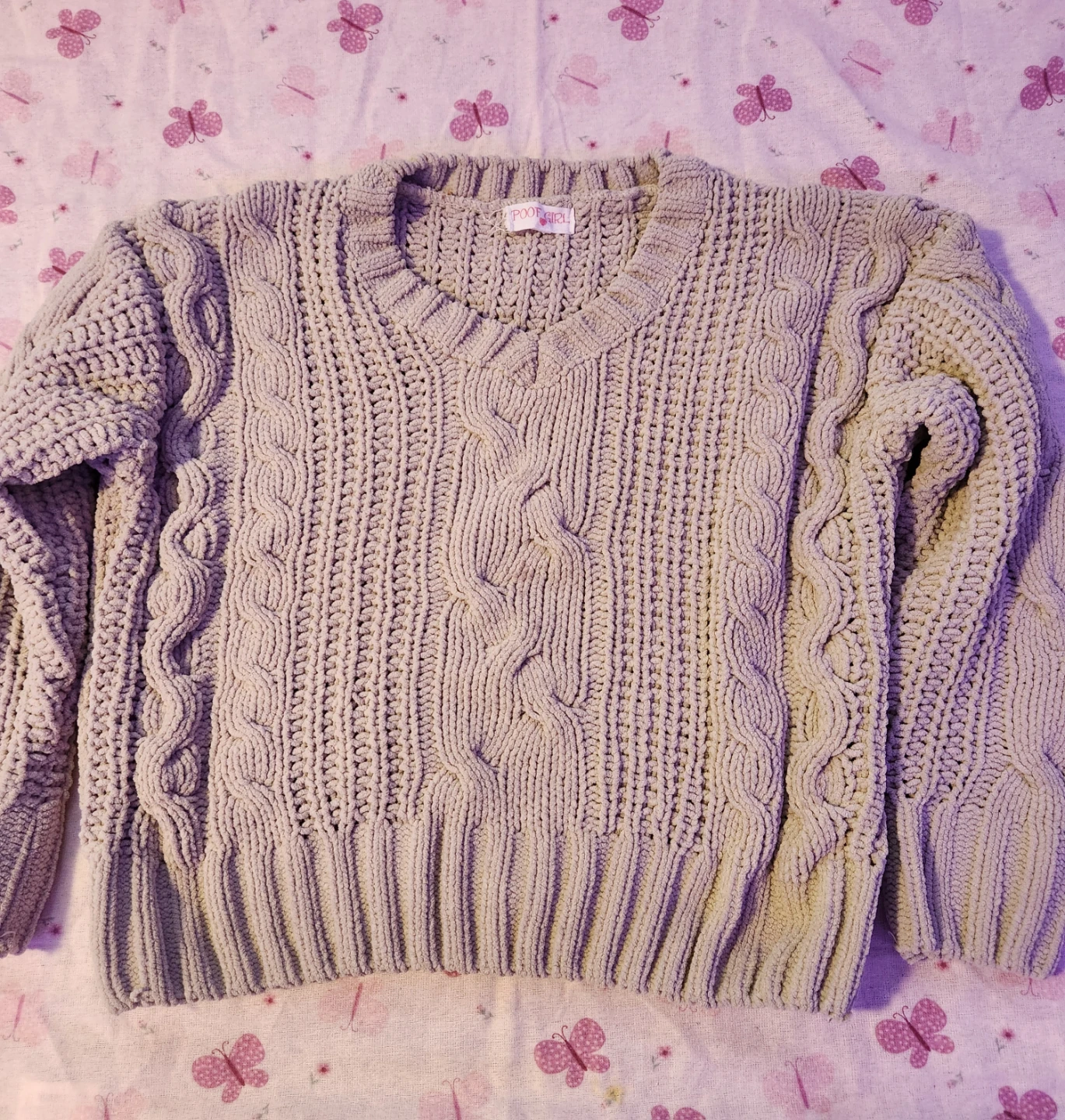 Derek Heart Mustard Cable Knit Sweater - photo 2