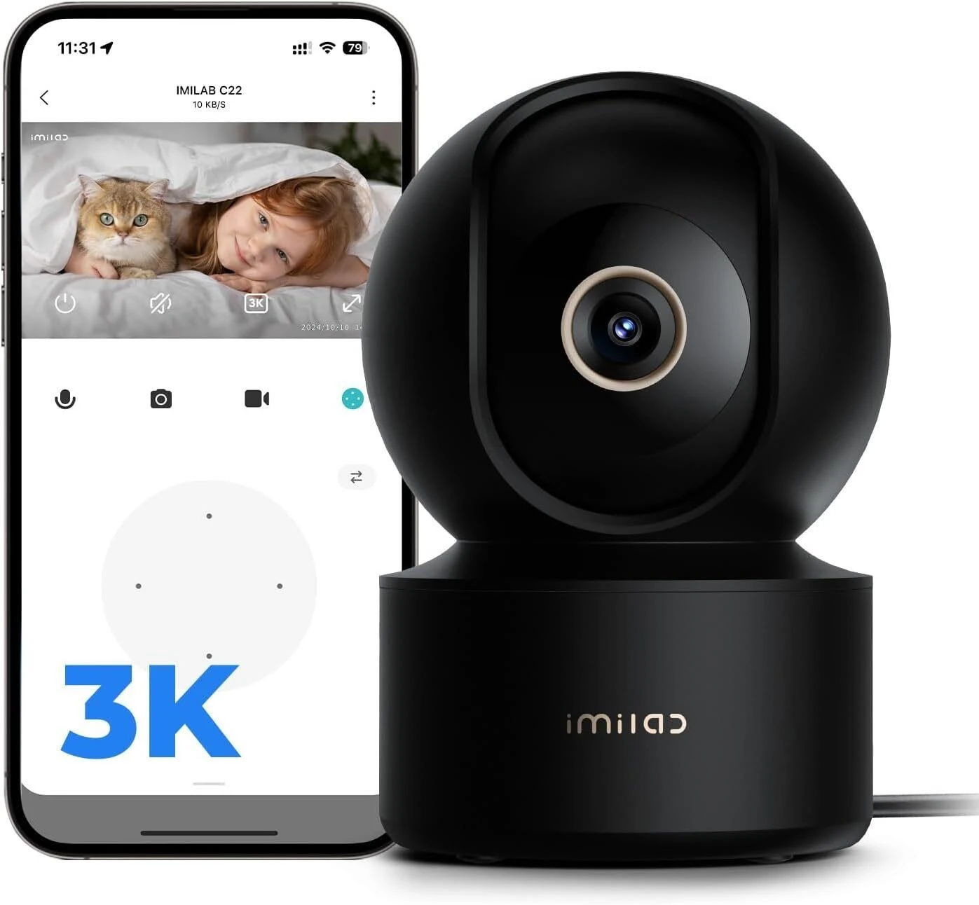 Imilab C22 Home Security Camera - Like New!