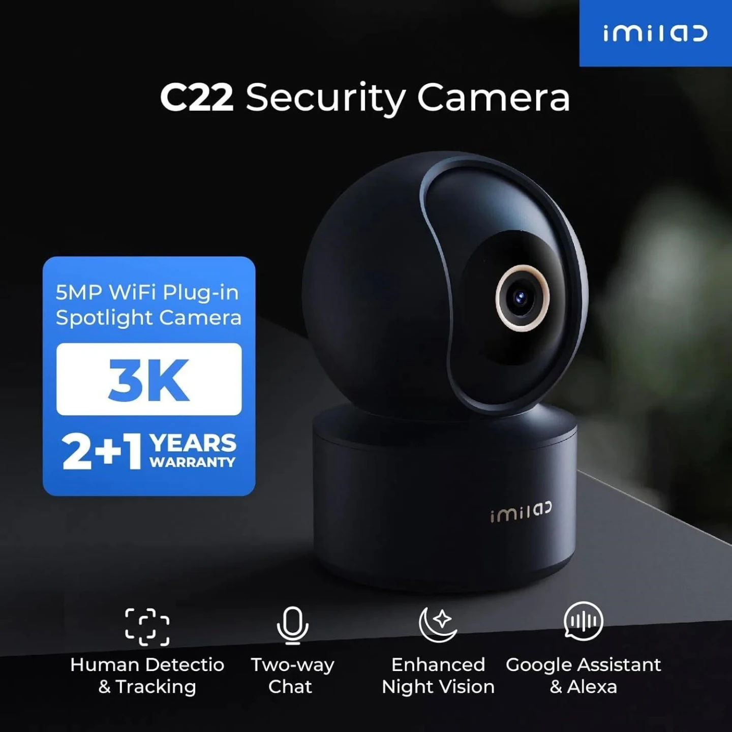 Imilab C22 Home Security Camera - Like New! - photo 3