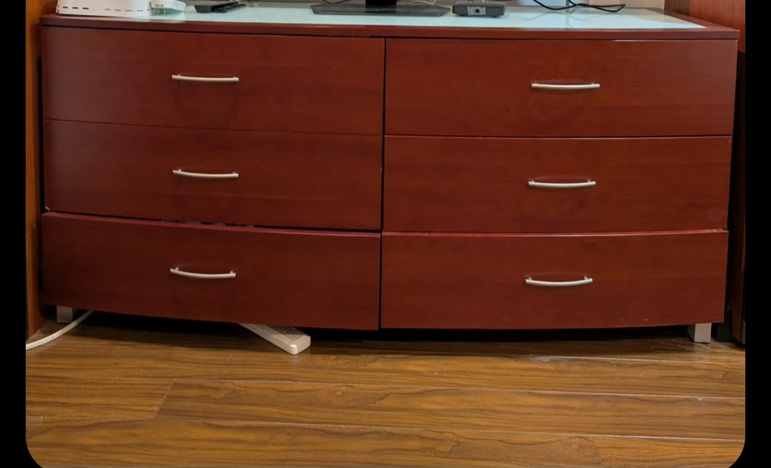 Wood Dresser with 6 Drawers - photo 2