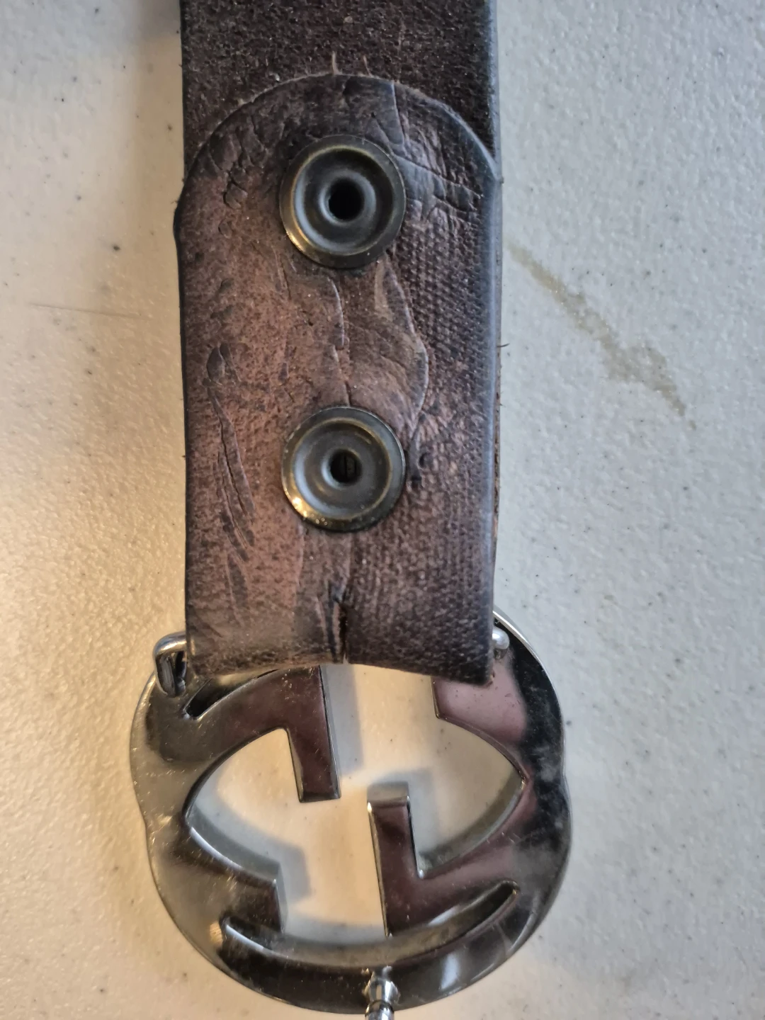 Drake Leather Belt Size 34 - photo 3