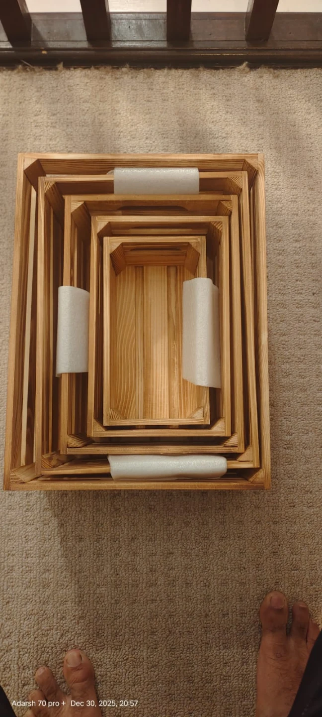 Wooden Organizers- Set of 5 for $25 - photo 3
