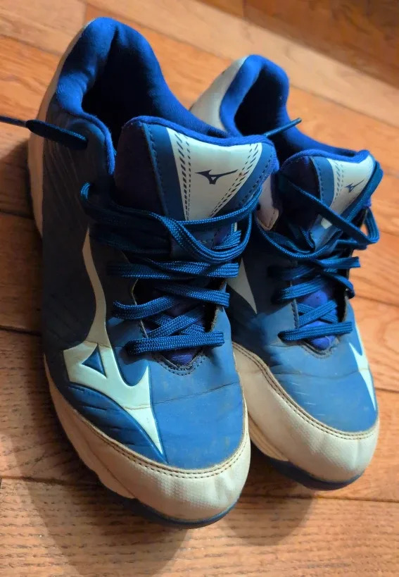 MIZUNO 9-Spike ADV Franchise 9 Blue in size US 9 #cleanout