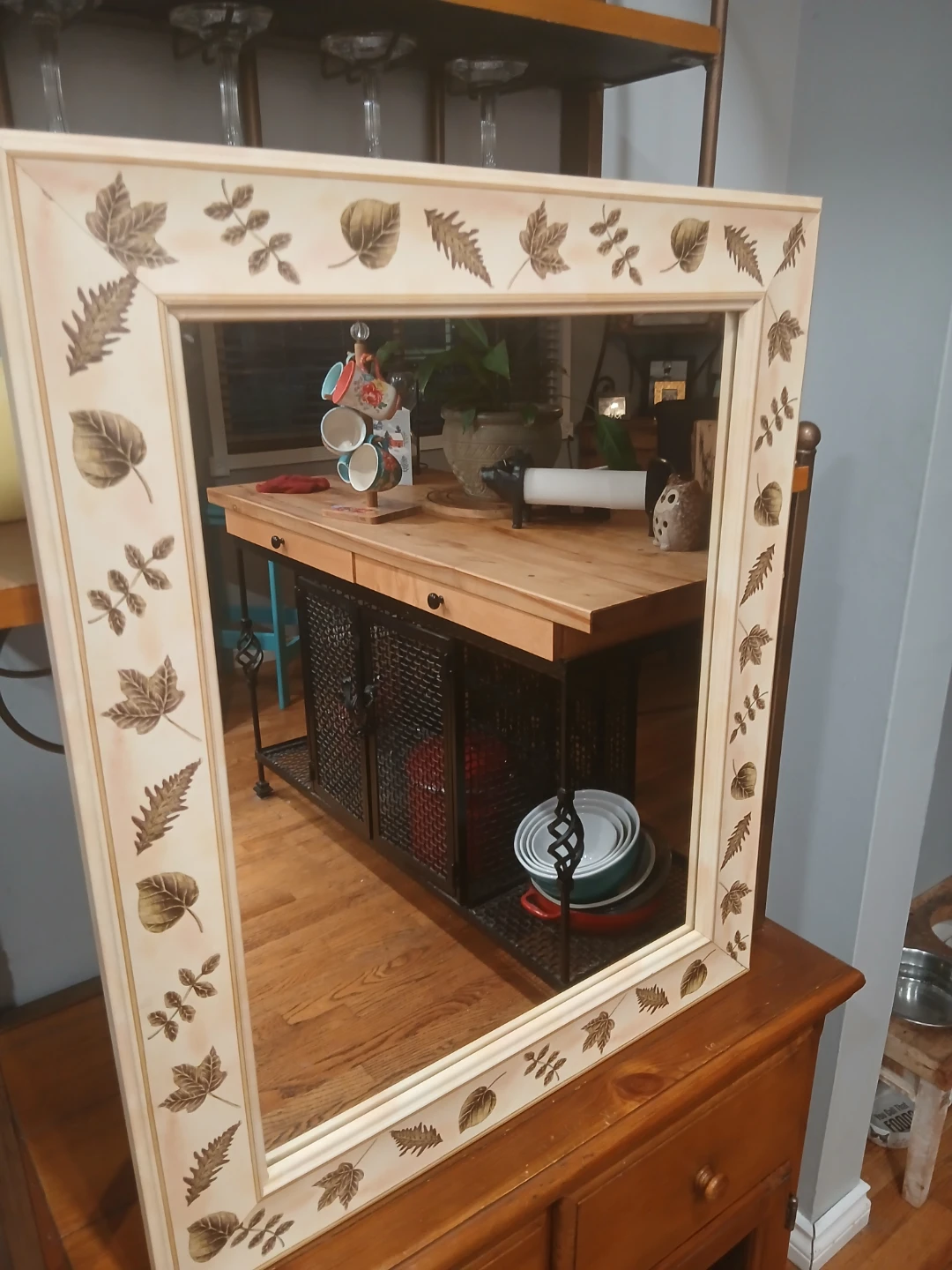Stanley Monarch Leaves Wall Mirror Decor
