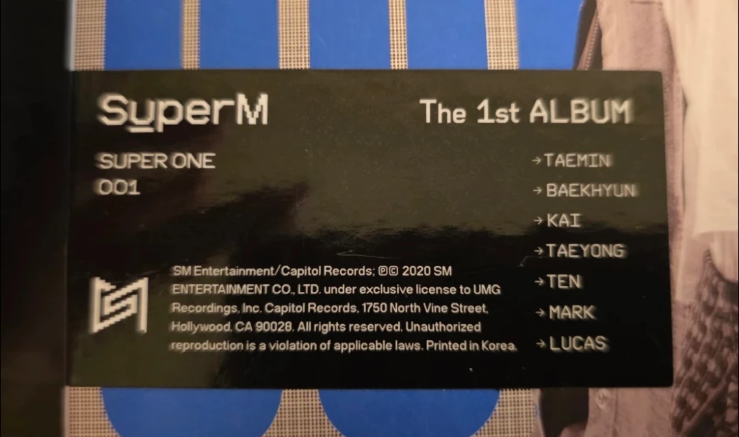 SuperM SUPER ONE 1st Album - photo 3