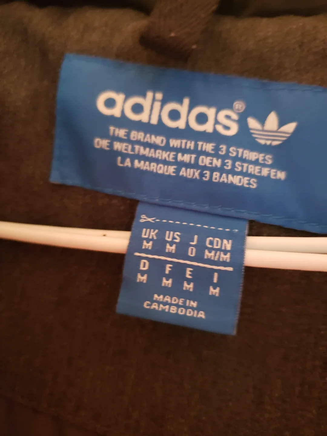 Adidas Black Padded Jacket - Size M