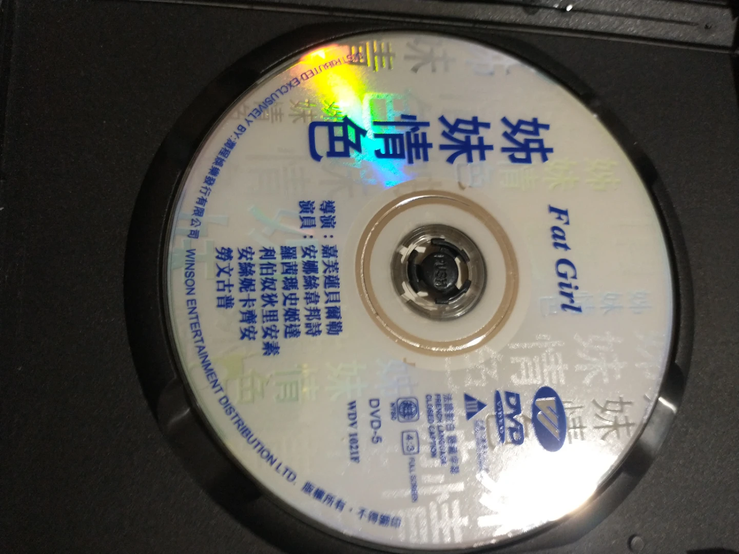 Fat Girl (original title: À ma soeur!) DVD Chinese issue - photo 3