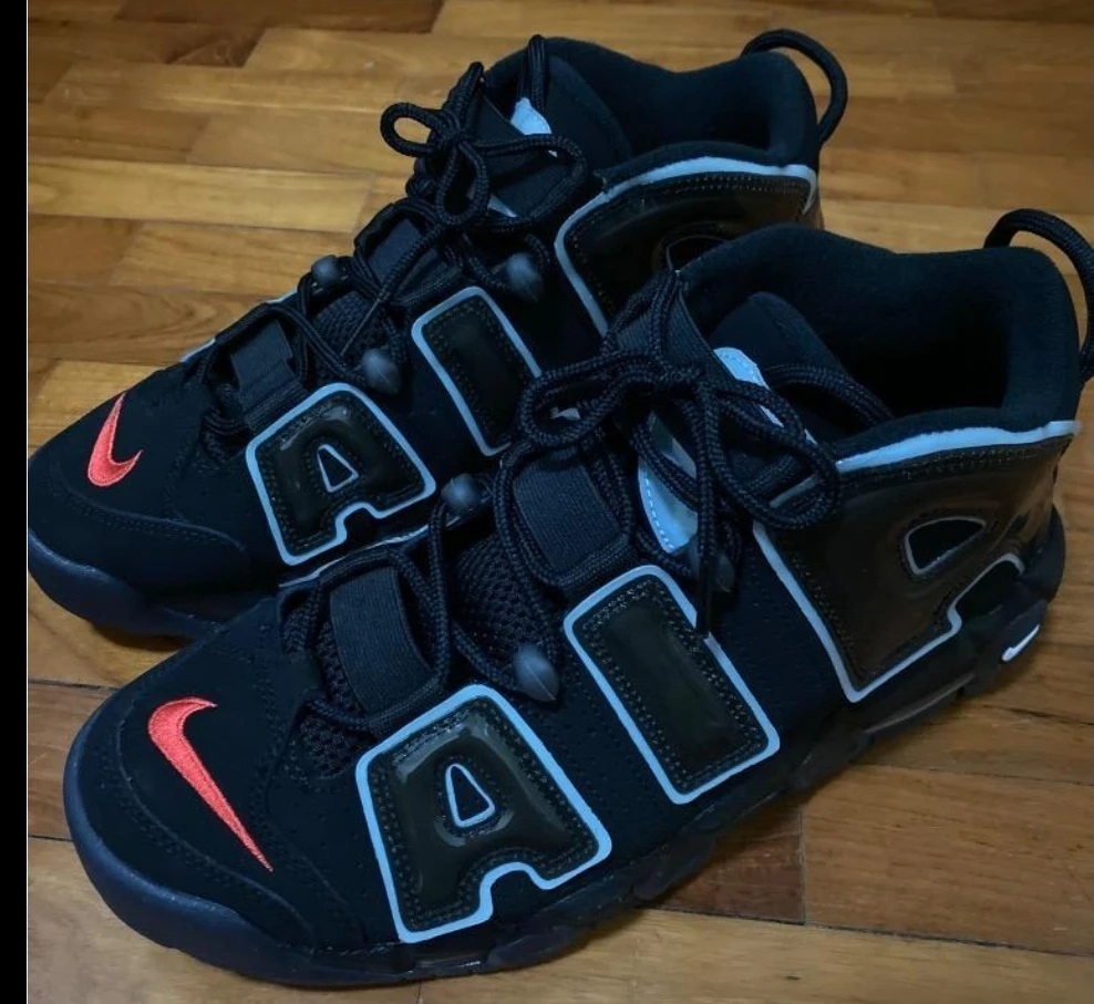 Nike Air More Uptempo Black/Red - photo 2