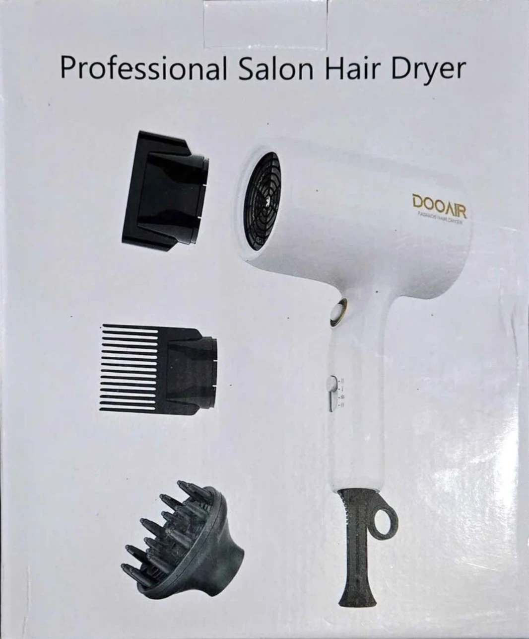 Brand New DOOAIR Fashion Hair Dryer - White