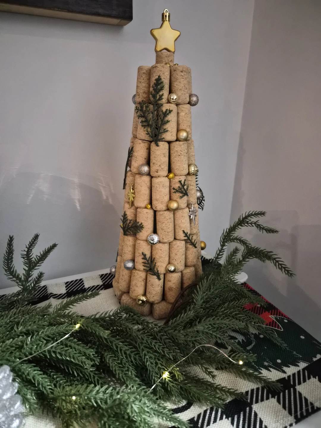 Handmade Cork Christmas Tree Decoration