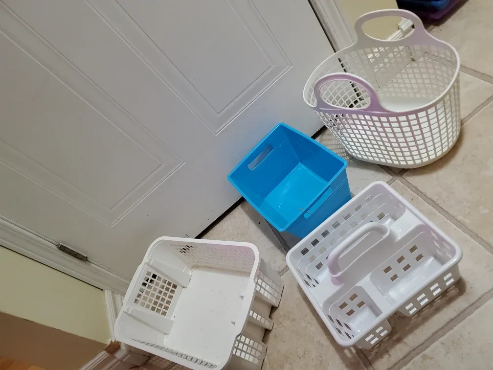 Plastic Storage Bins  $1 each #Cleanout
