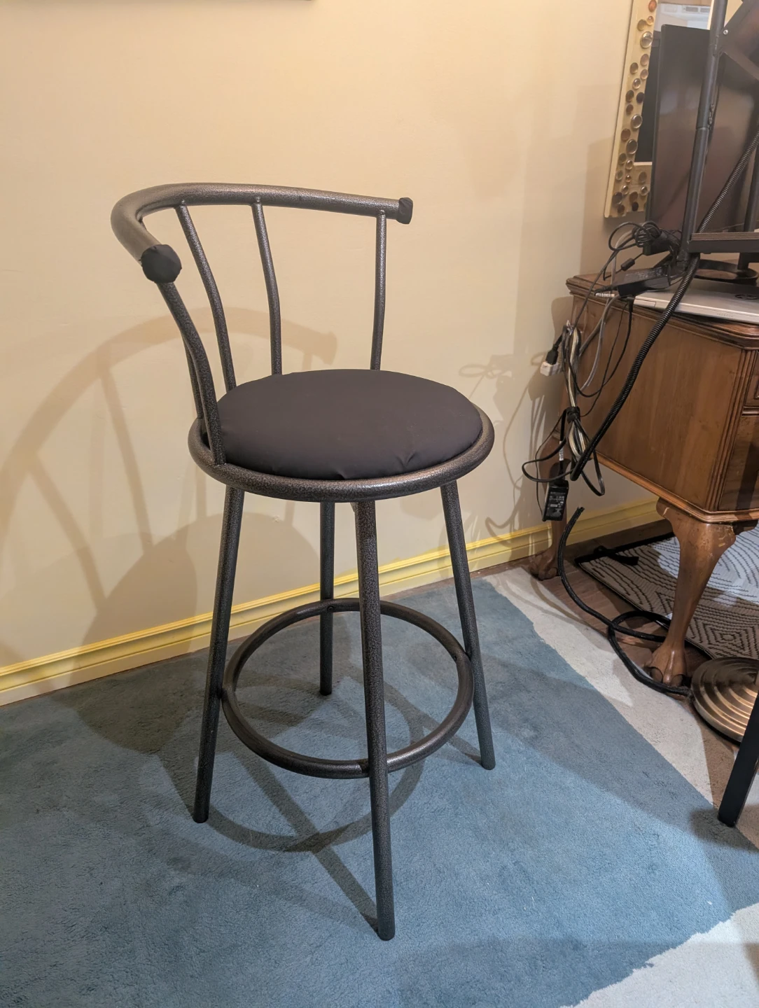 ***Modern Black Metal Bar Stools*** Set of 2 - photo 3