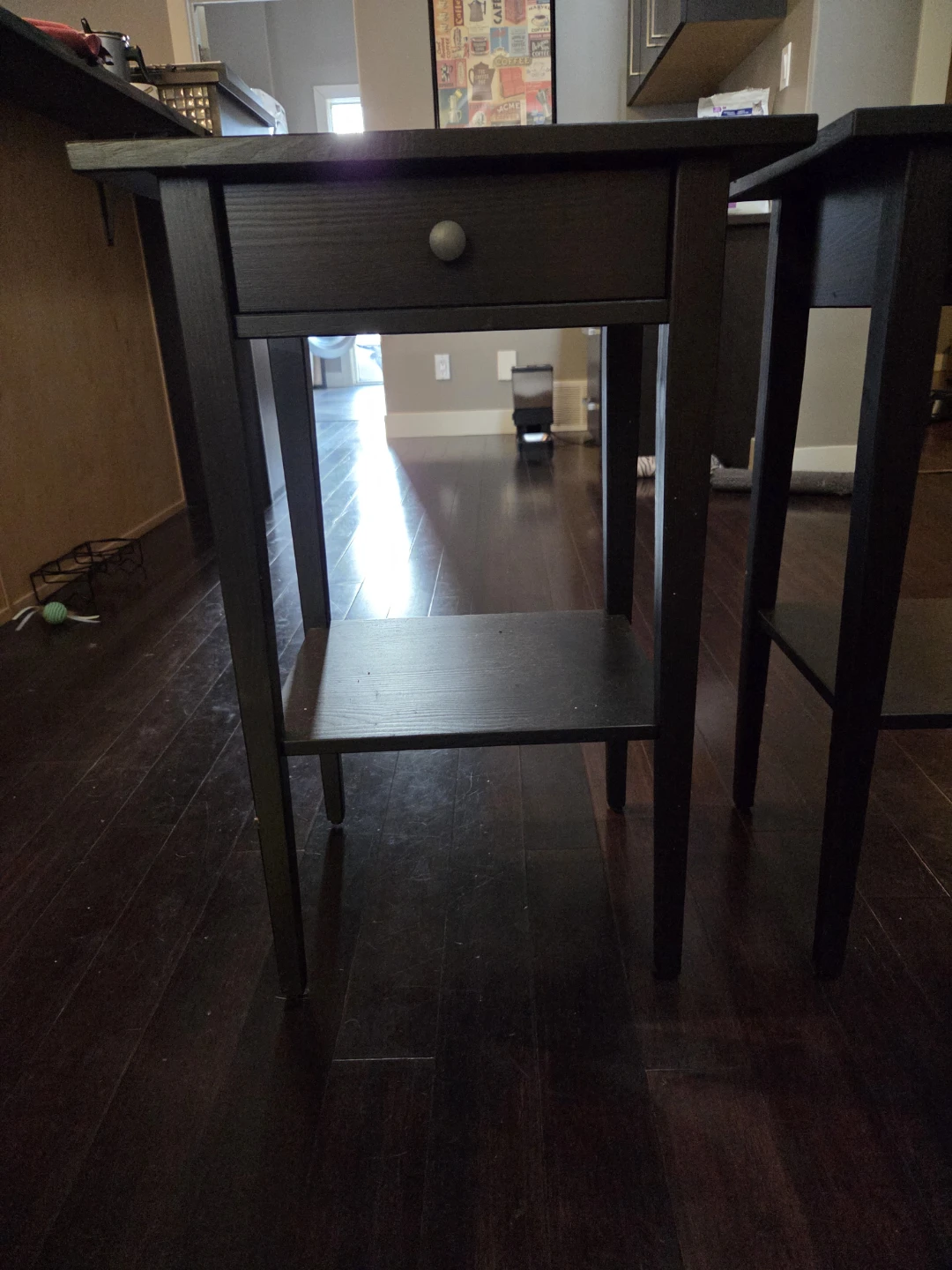 Ikea Hemnes Black Nightstands (Set of 2) - photo 2