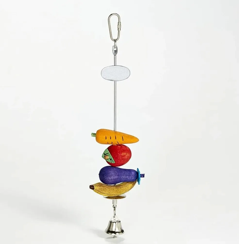Bird Toy with Vegetables and Bell