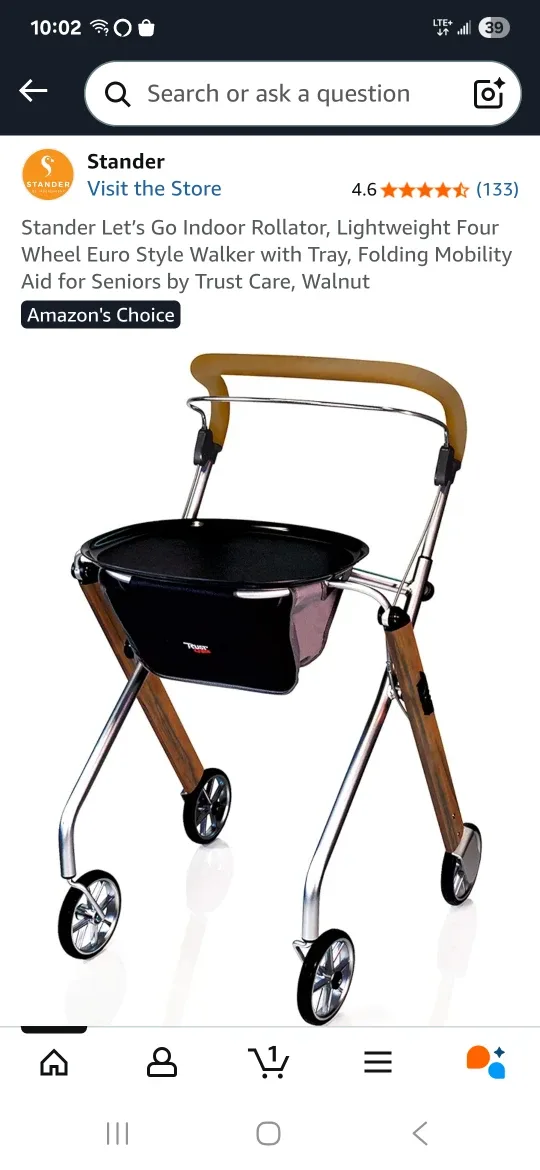 Stander Let's Go Indoor Rollator by Trust Care image indicator(2)
