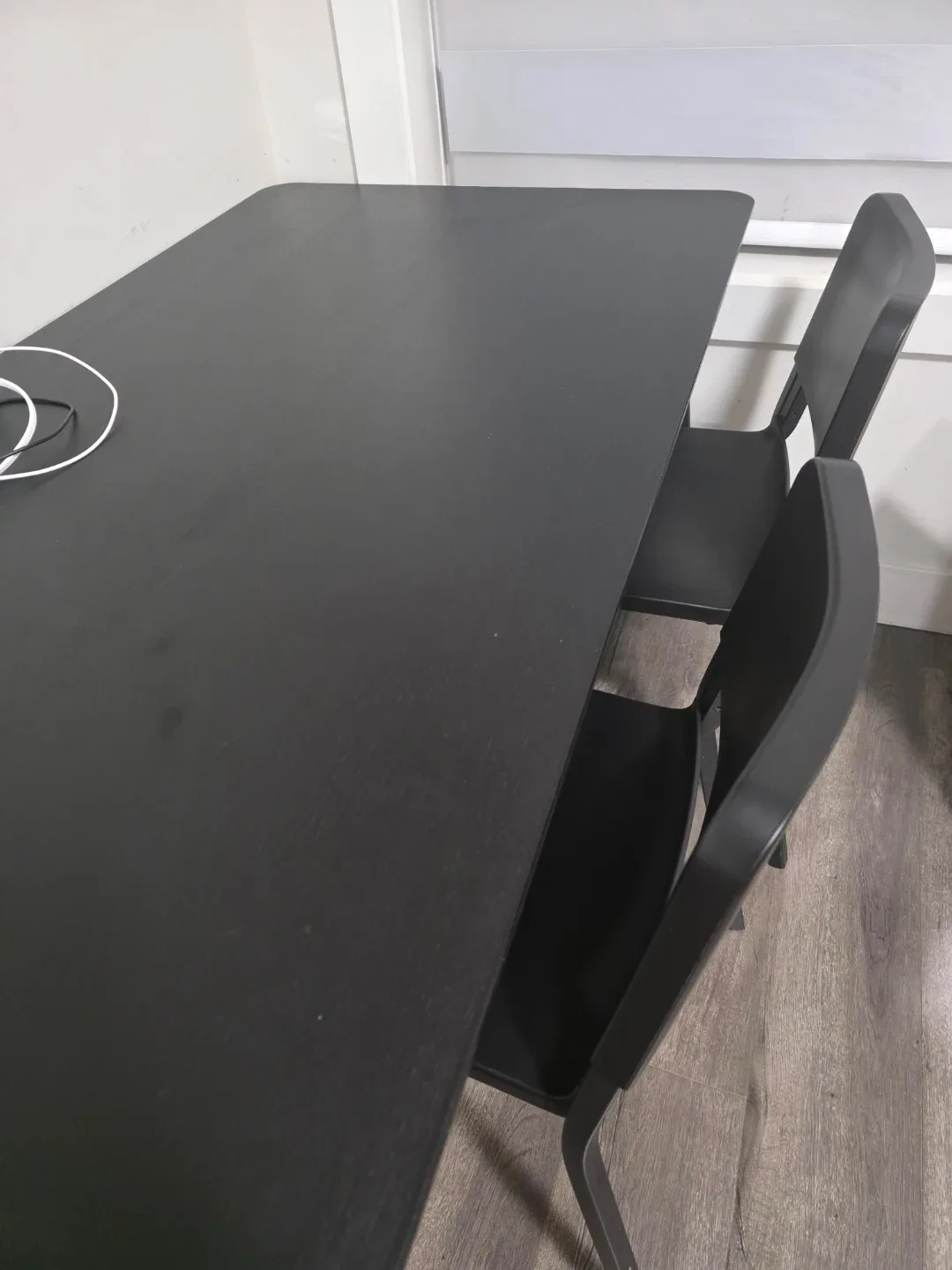 IKEA Black Dining Table and Chairs