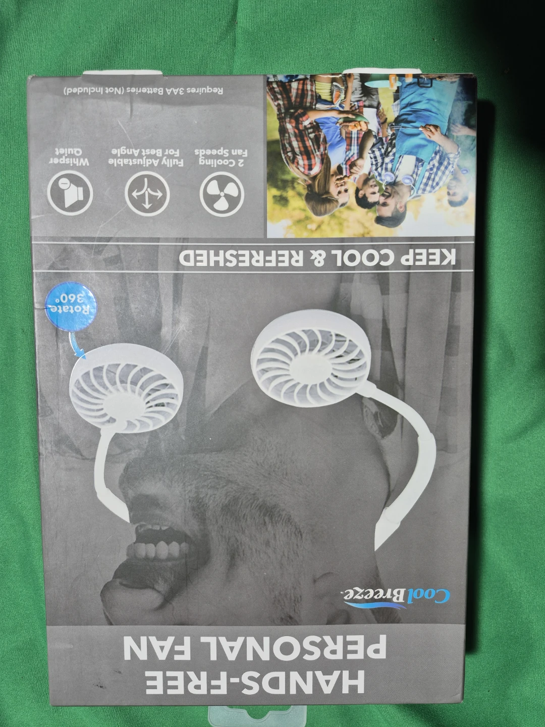 Cool Breeze Hands-Free Personal Fan