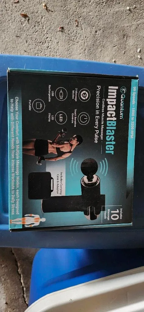 New In box! Quantum ImpactBlaster Cordless Muscle Massager