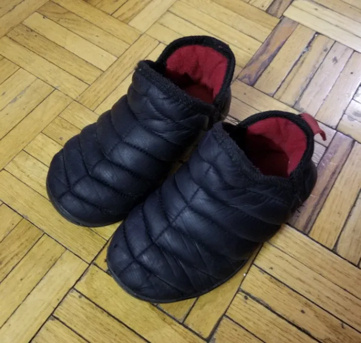 Black Puffer Mules size 11-12 #Cleanout