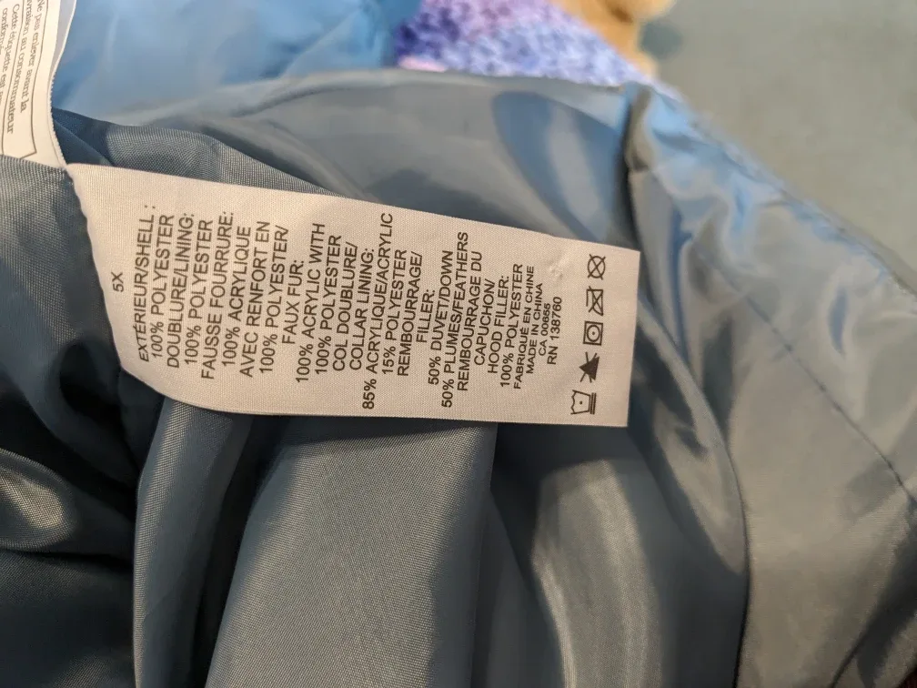 Women's  warm Puffer Coat 5X #cleanout image indicator(3)