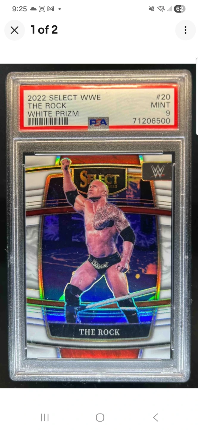 2022 Select WWE The Rock White Prizm #20