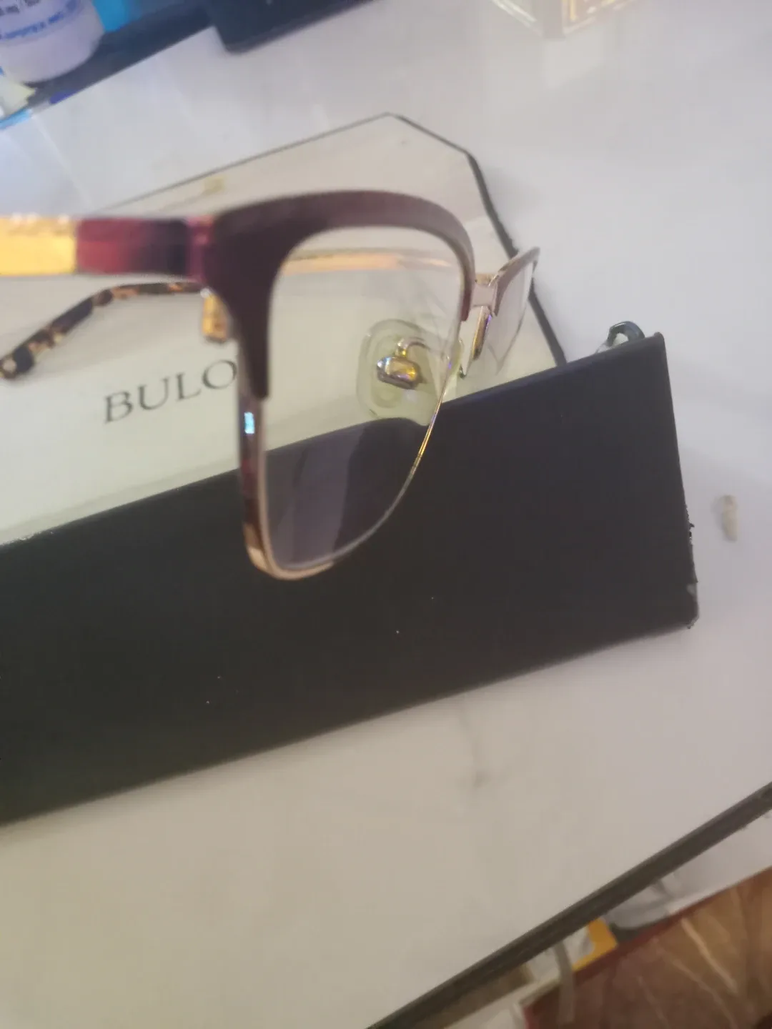 Bulova Eyeglasses,lens is 250 to 300 image indicator(7)