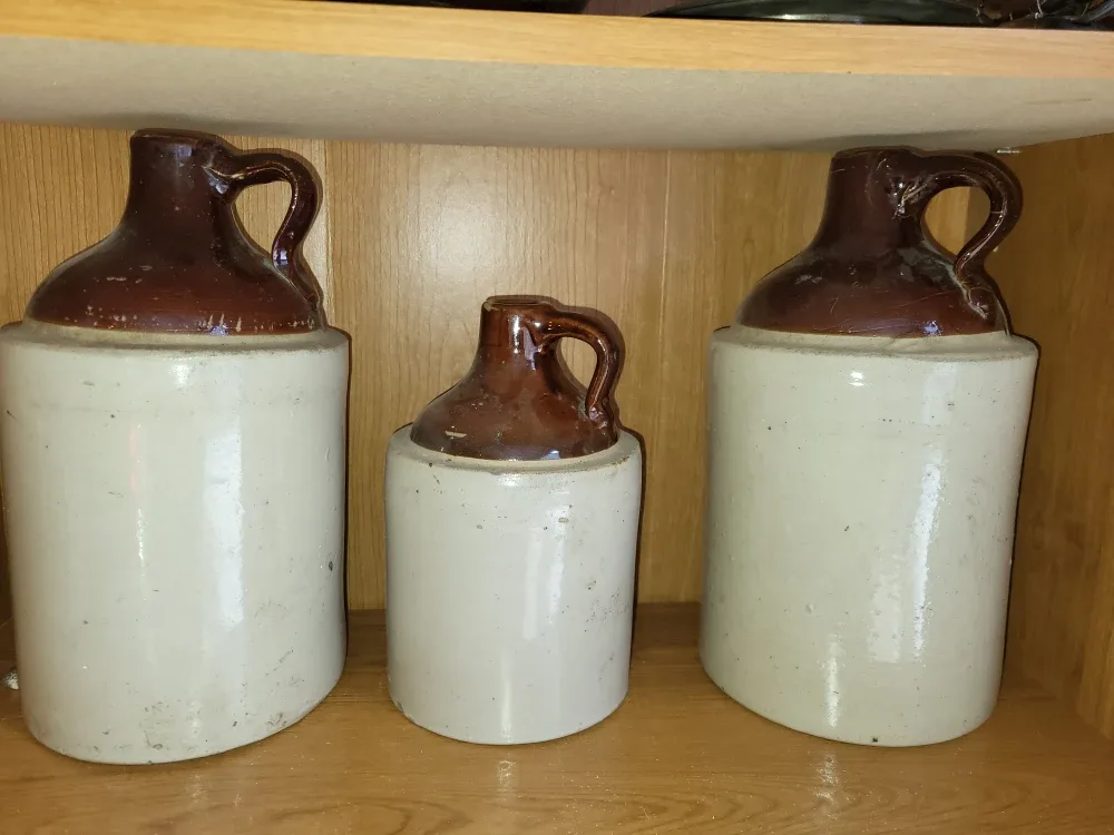 Vintage Stoneware Jugs Set of 3