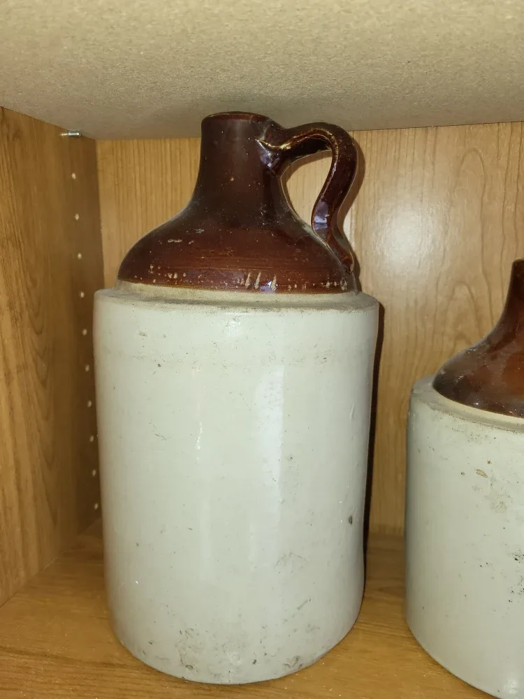 Vintage Stoneware Jugs Set of 3 image indicator(4)