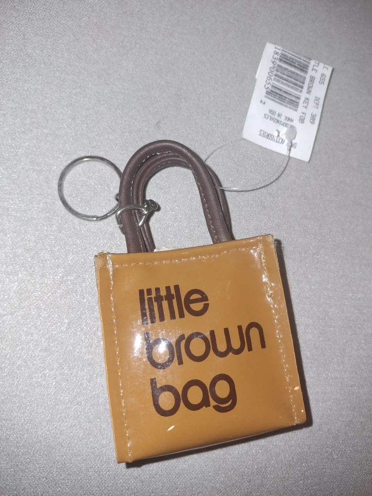 Bloomingdale's Little Brown Bag Keychain