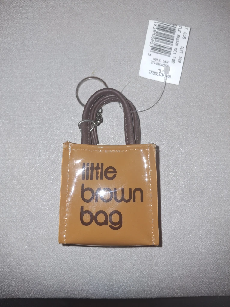 Bloomingdale's Little Brown Bag Keychain - photo 2